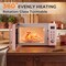 Retro 700W Microwave Oven Countertop with 5 Micro Power Settings and Auto Cook